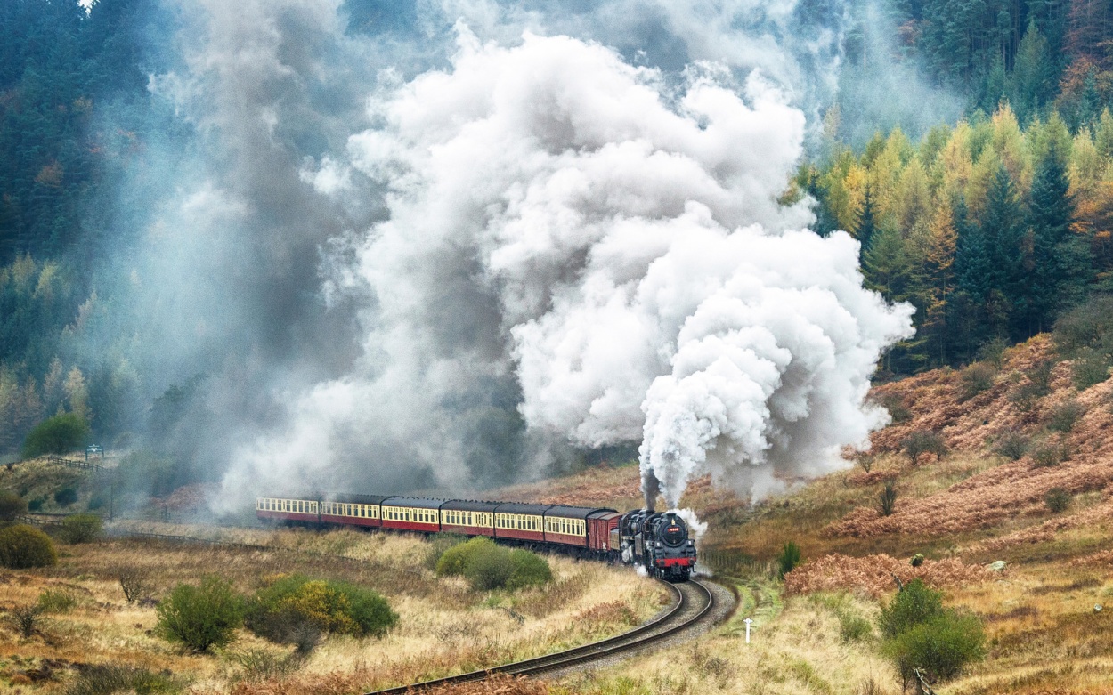 Nostalgie Eisenbahnen Großbritannien Dampflokomotive Dampf England