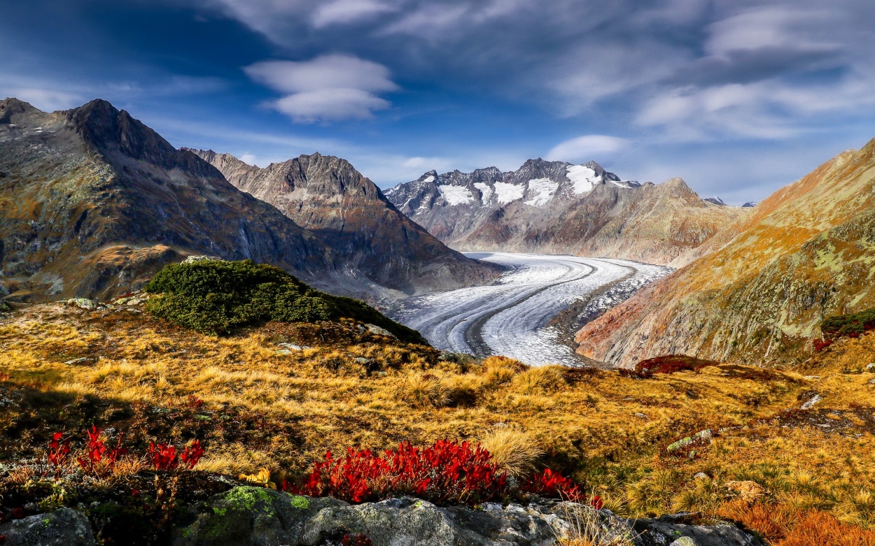 Wallis Bettmeralp Alteschgletscher Schweiz