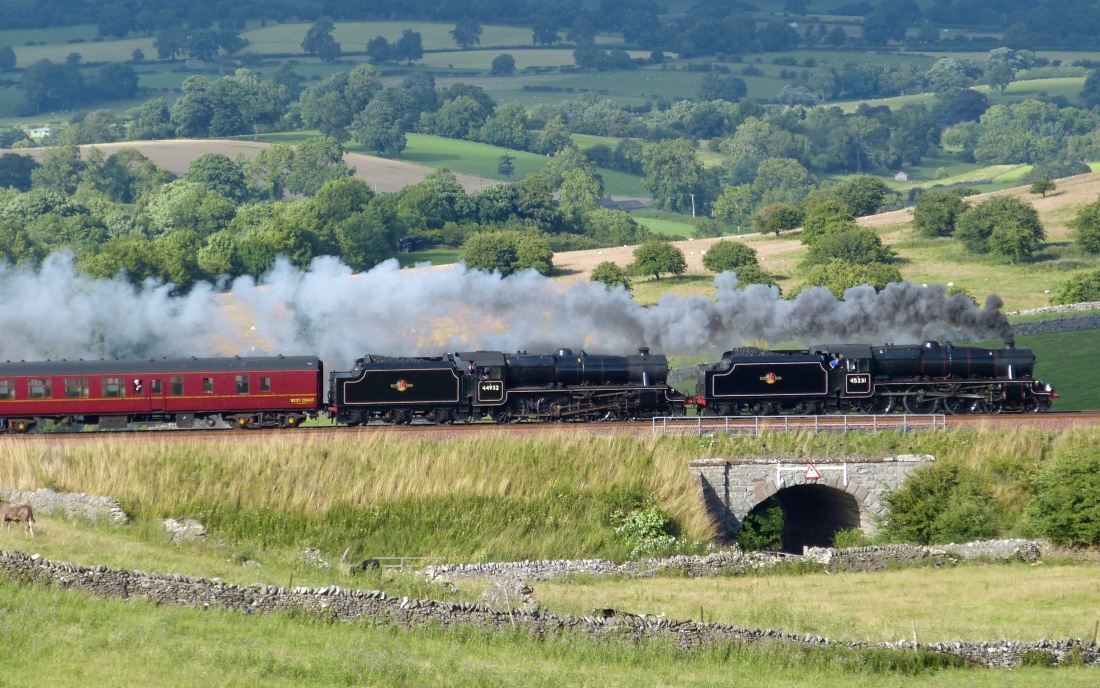 Eisenbahn Dampfzug Settle Carlisle Railway England