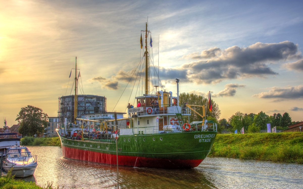 Nostalgie Stade Schwinge Elbe Greundiek Hansestadt