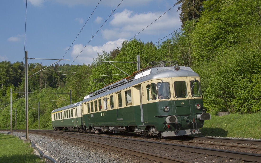 Schweiz Pendelzug Oldtimer Fahrzeuge